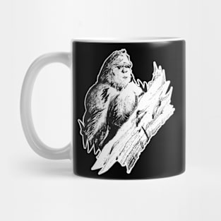 Hiding in the trees 20/12/23 - vintage cryptid inspired art Mug